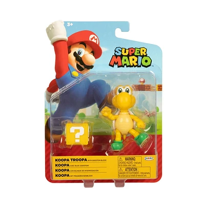 Nintendo 4 inch Figure - Green Koopa Troopa with Question Block