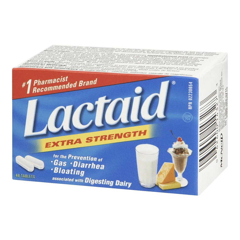 Lactaid Extra Strength Tablets, 40 Count