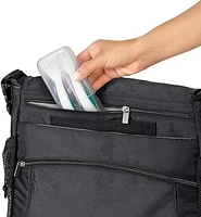 OXO Tot - On-the-Go Plastic Fork and Spoon Set - Travel Case - Easy for Little Ones to Hold - Baby Toddler Feeding Utensils - Teal