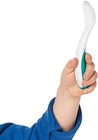 OXO Tot - On-the-Go Plastic Fork and Spoon Set - Travel Case - Easy for Little Ones to Hold - Baby Toddler Feeding Utensils - Teal