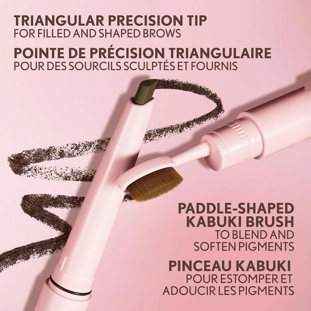 Covergirl Clean Fresh Brow Filler Pomade Crayon à Sourcils, Pointe Ultra Précise, Formule Crémeuse, Riche en Pigments, Fini Mat Doux, Formule Vegan Formule crémeuse