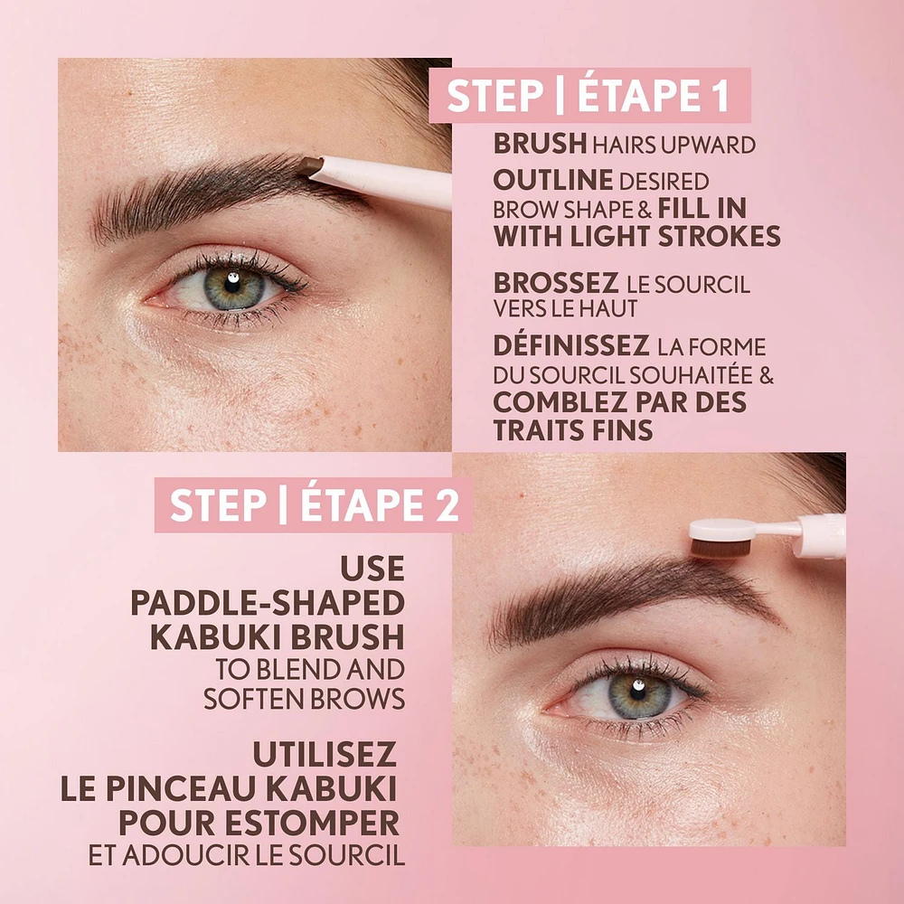 Covergirl Clean Fresh Brow Filler Pomade Crayon à Sourcils, Pointe Ultra Précise, Formule Crémeuse, Riche en Pigments, Fini Mat Doux, Formule Vegan Formule crémeuse