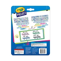 Crayola Project Metallic Outline Markers, 4 Count, Metallic Outline Markers