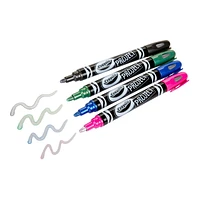 Crayola Project Metallic Outline Markers, 4 Count, Metallic Outline Markers