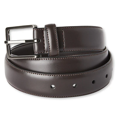 George Men's Square Buckle Belt, Sizes S-XL