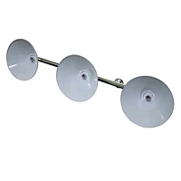 Hathaway Soft Brushed Stainless Steel 3-Shade Billiard Light