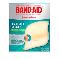 Pansements adhésifs très grands Band-Aid Hydro Seal en gel hydrocolloïdal, pour le soin des ampoules et plaies, imperméables 3 unités
