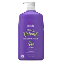 Aussie Miracle Volume with Plum & Bamboo, Paraben Free Conditioner, 778 mL