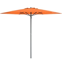 CorLiving 7.5ft Portable Beach Umbrella with Sand/Dirt Anchor and Travel Bag - Compact Sun and Shade Umbrella, Patio and Picnic, Summer Beach Umbrella Solution