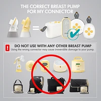 Medela PersonalFit Flex Replacement Connectors, 2 per Pack, Compatible with Pump In Style MaxFlow, Swing Maxi and Freestyle Flex Breast Pumps, Authentic Medela Spare Parts