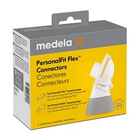 Medela PersonalFit Flex Replacement Connectors, 2 per Pack, Compatible with Pump In Style MaxFlow, Swing Maxi and Freestyle Flex Breast Pumps, Authentic Medela Spare Parts