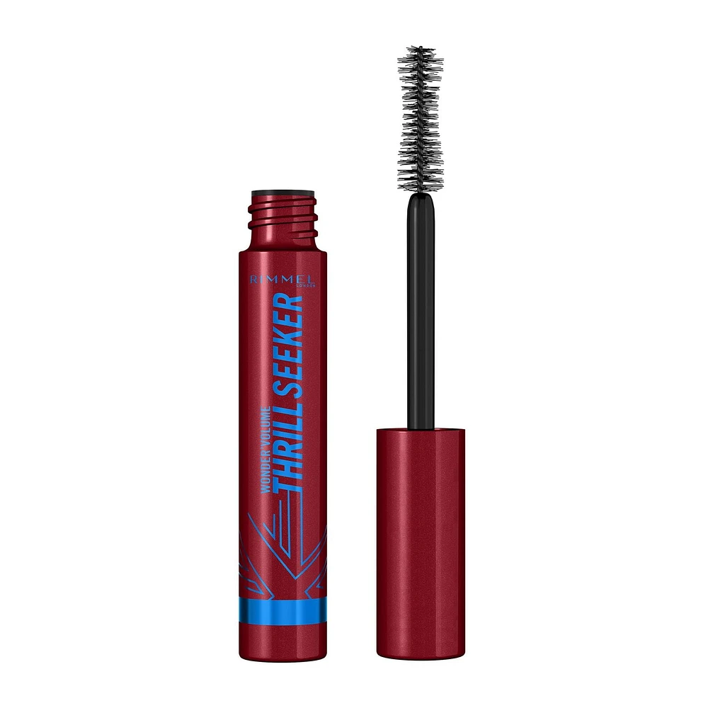 Rimmel Wonder'Volume Thrill Seeker Mascara, Bold Volume, Lengthening, Weightless Feel, Doesn't Clump, Smudge-Free, Bold and weightless volume