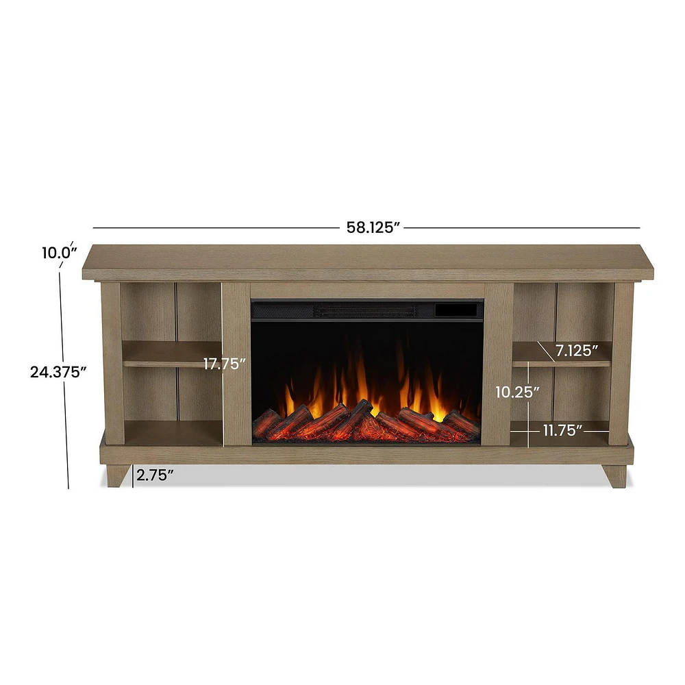 Penrose 58" Slim Electric Fireplace TV Stand