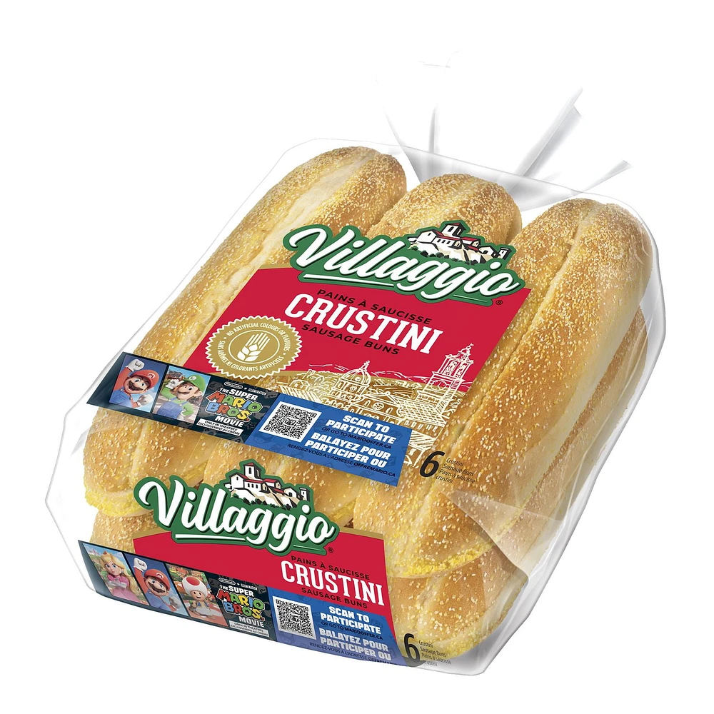 Villaggio® Crustini Sausage Buns, Pack of 6