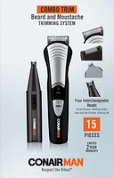 Conair for Men 15 pc Cordless Trimmer Grooming Kit