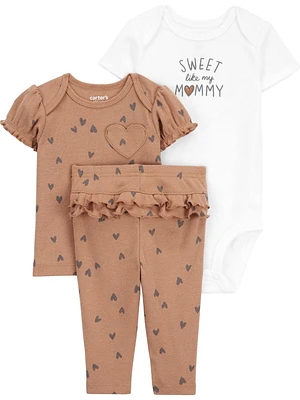 Carter's Child of Mine Newborn girls' 3-piece Set