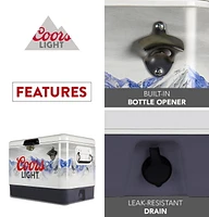 Coors Light 54-Quart Ice Chest Cooler with Bottle Opener, 51L