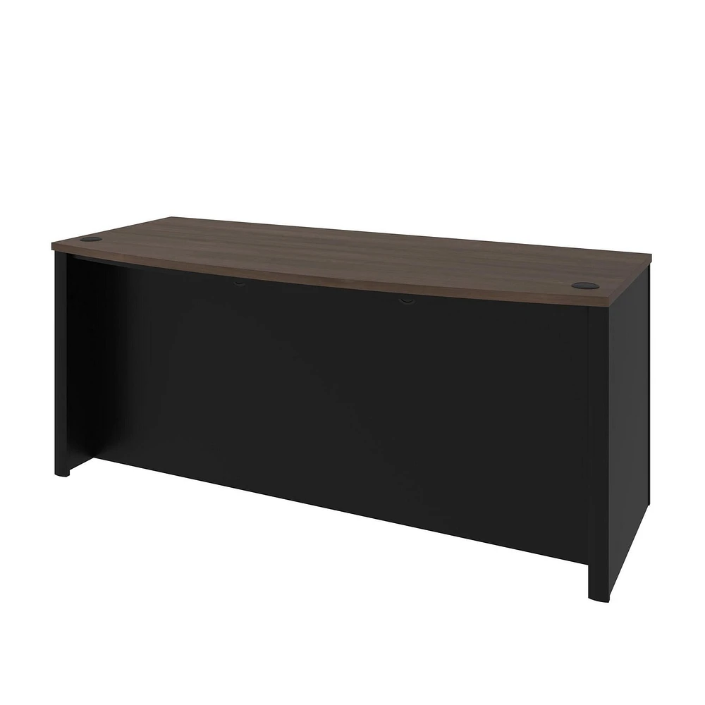 Bestar Connexion 72W Desk Shell in antigua & black