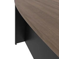 Bestar Connexion 72W Desk Shell in antigua & black