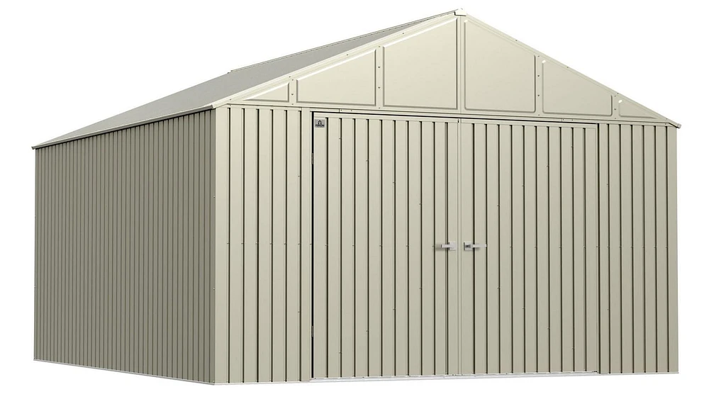 Arrow Elite Steel Storage Shed, 12x12, Anthracite