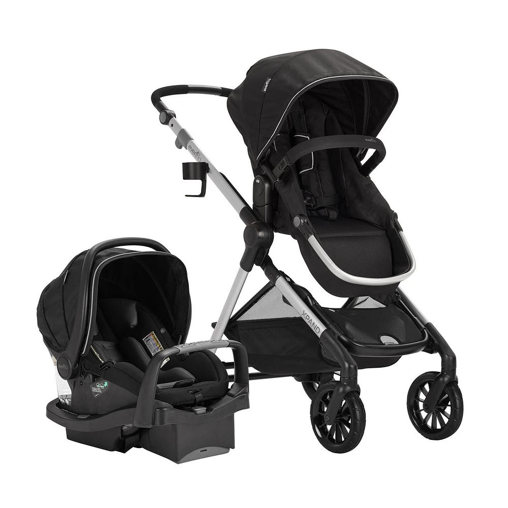 Evenflo Pivot Xpand Modular Travel System With SafeMax Infant Car Seat - Stallion