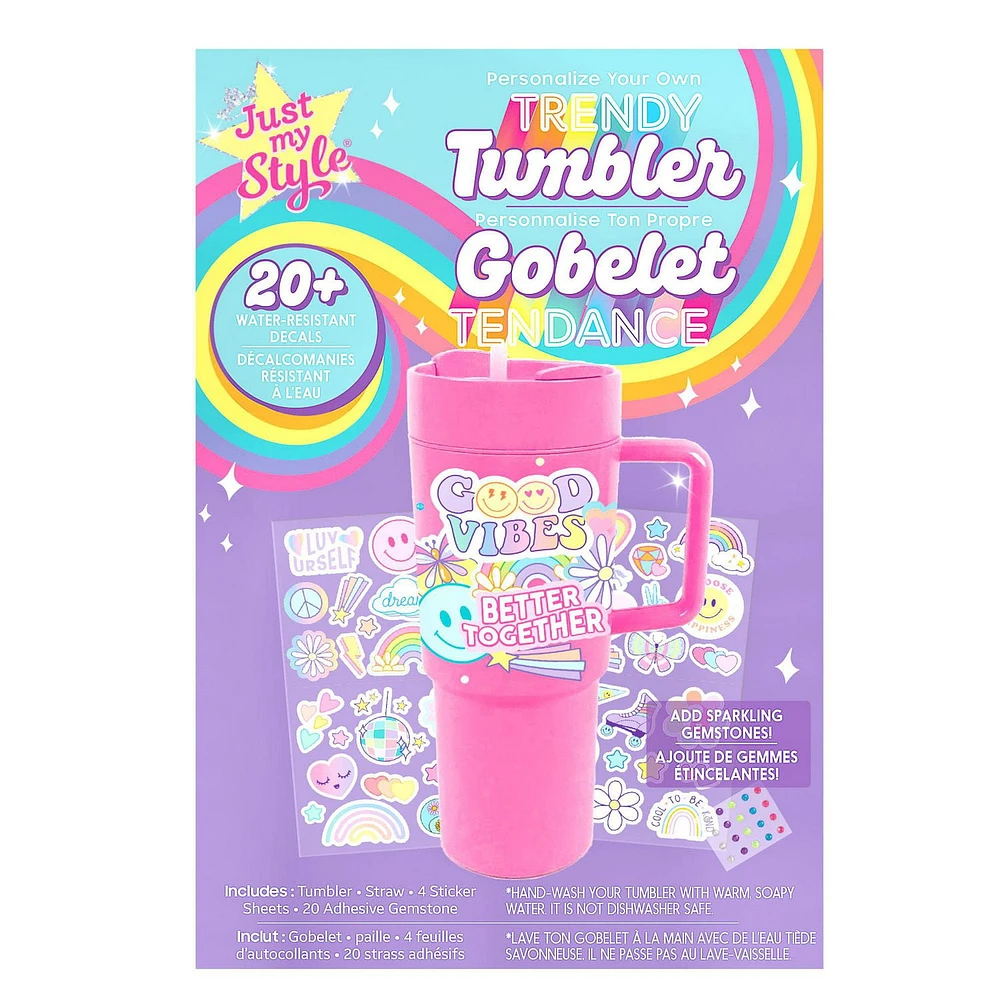 Just My Style Personalize Your Own Trendy Pink Tumbler