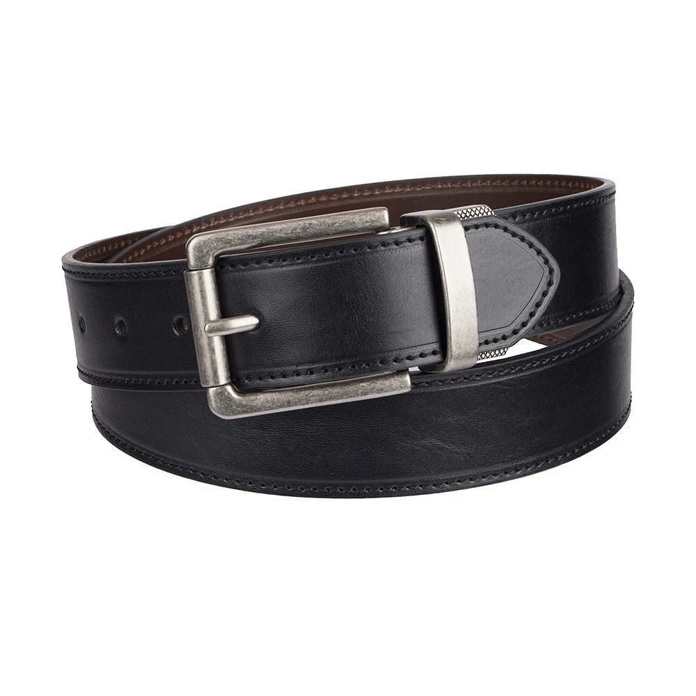 Ceinture en cuir à boucle pivotante réversible de 38mm Genuine Dickies pour hommes Tailles 34 à 44