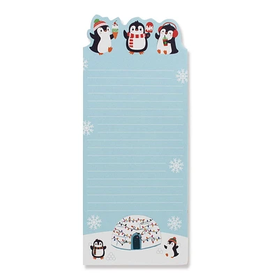 Holiday Time Penguin Igloo Christmas List Pad, Penguin Igloo List Pad