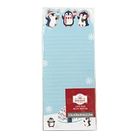 Holiday Time Penguin Igloo Christmas List Pad, Penguin Igloo List Pad