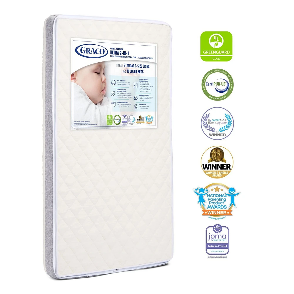 Graco Ultra 2-in-1 Premium Crib and Toddler Mattress
