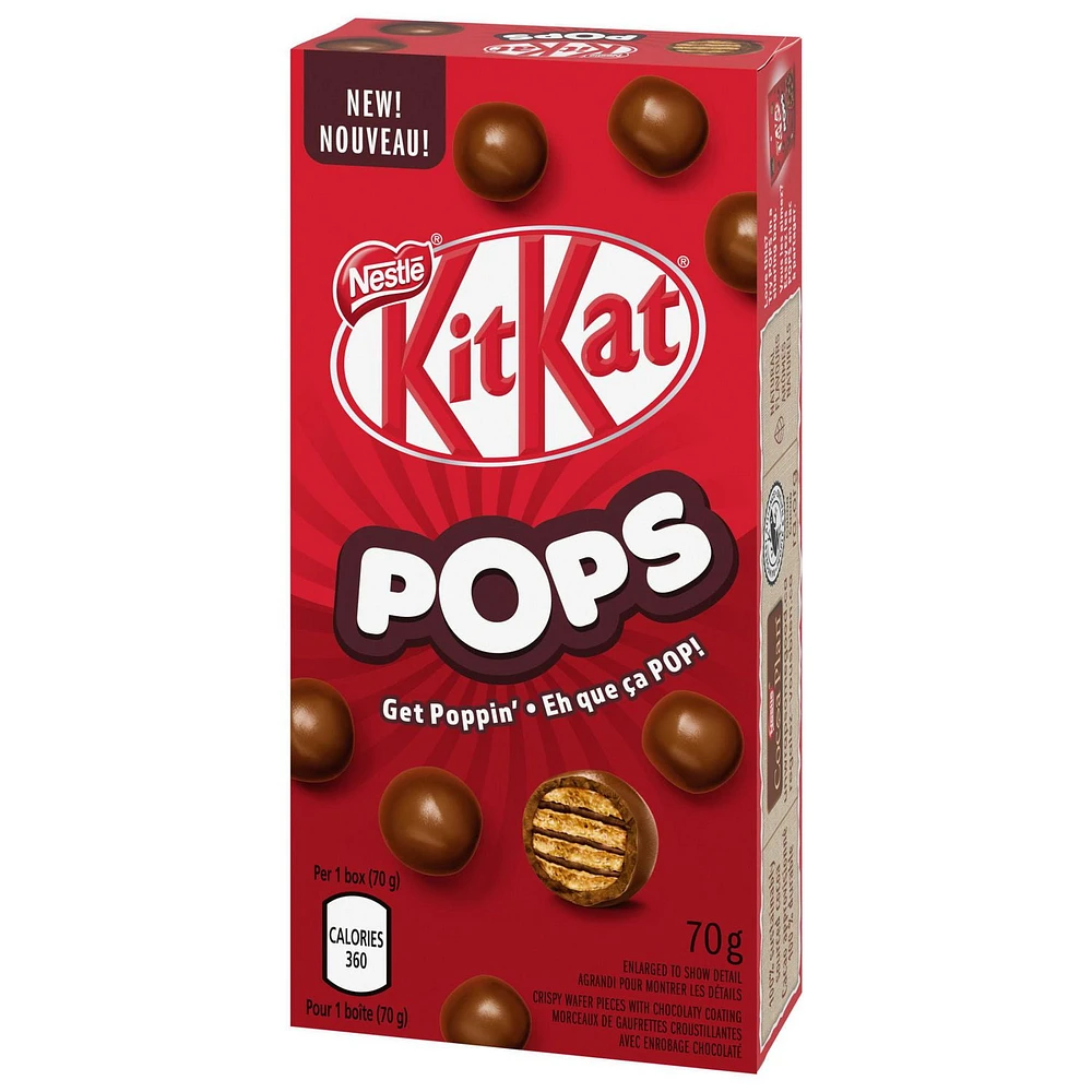 KITKAT POPS, collations au chocolat au lait, boîte de 170 g KITKAT PS 6X(12X70G)