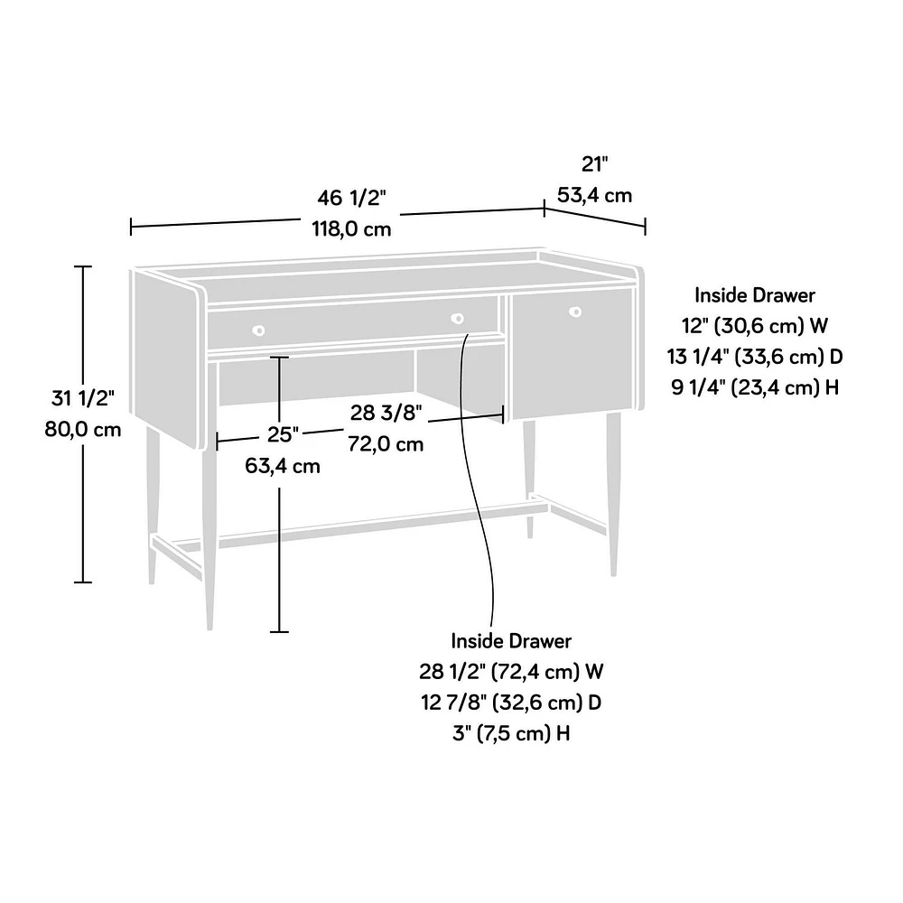 Sauder Harvey Park Writing Desk