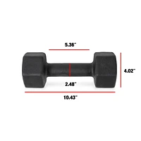 CAP Barbell, Black Neoprene Dumbbell, Single