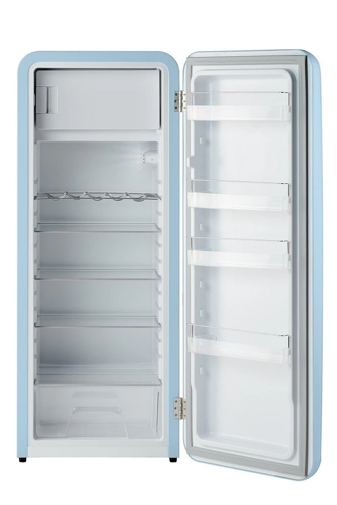 iio 10 Cu. Ft. Retro Refrigerator with Freezerette in Jet Black