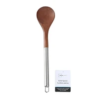 Mainstays Acacia Wood and Stainless Steel Solid Spoon, Mainstays Wood and Stainless Solid Spoon