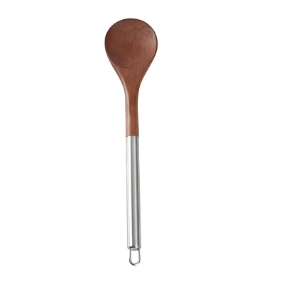 Mainstays Acacia Wood and Stainless Steel Solid Spoon, Mainstays Wood and Stainless Solid Spoon