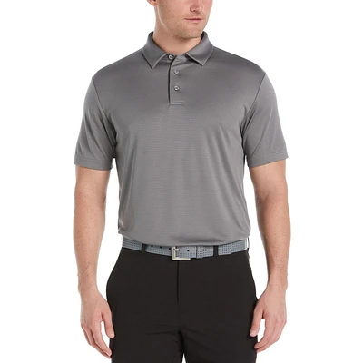 PGA TOUR Polo de golf solide facile d'entretien pour homme Polo PGA TOUR pour homme