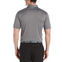 PGA TOUR Men's Easy Care Solid Golf Polo Shirt,