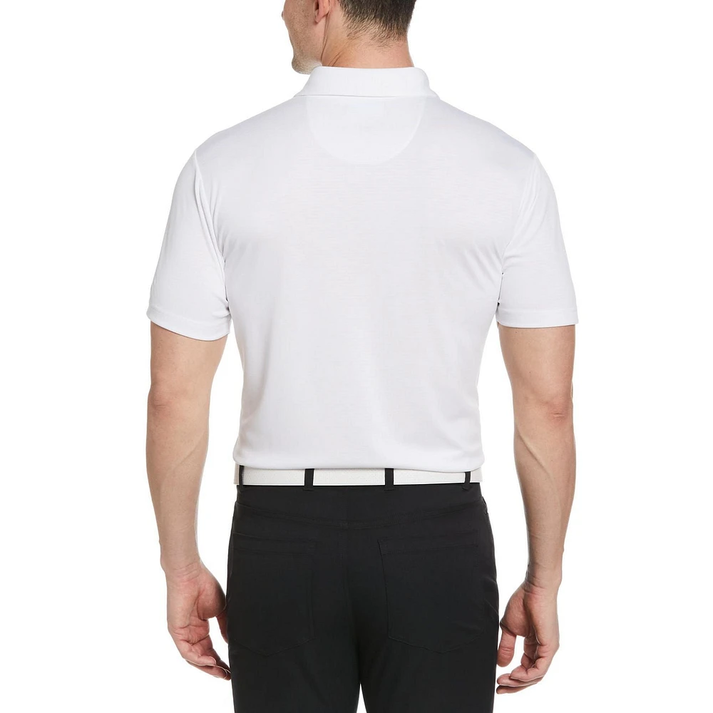 PGA TOUR Polo de golf solide facile d'entretien pour homme Polo PGA TOUR pour homme