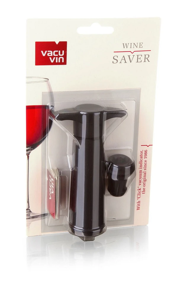 Vacu Vin Vacuum Wine Saver Pump with 1 Stopper Set