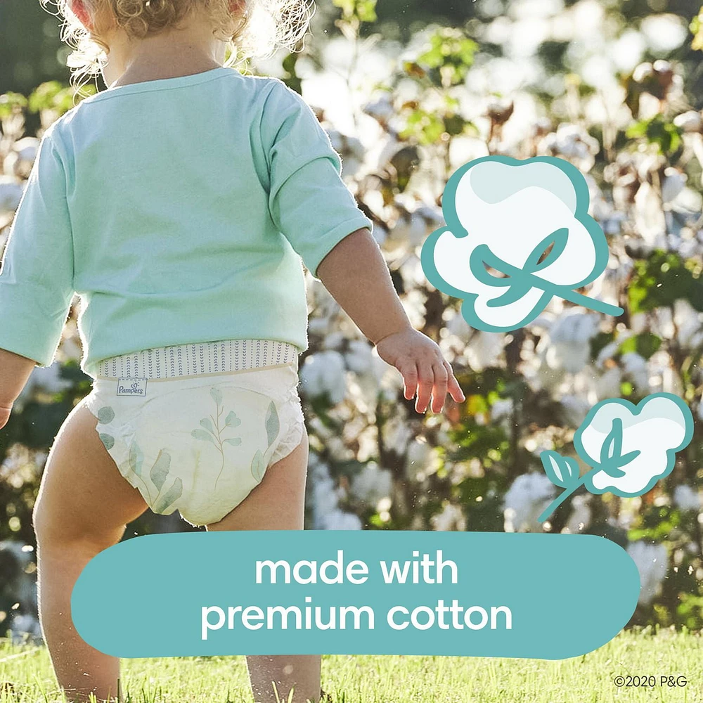 Couches Pampers Pure Protection, format Super Economique tailles N-1, 116-62 couches