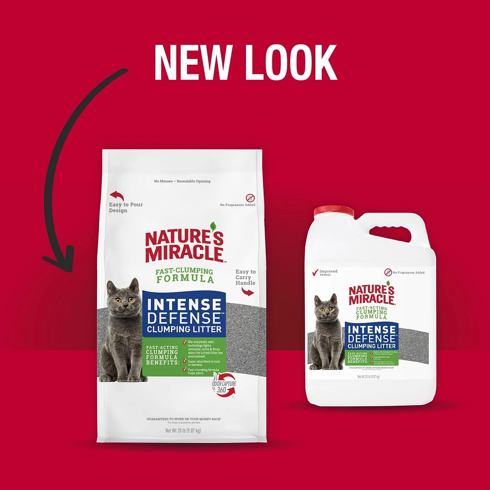 Nature’s Miracle Intense Defense Odour Control Litter, 20 Pounds, Odour Control