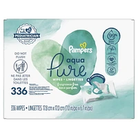 Pampers Aqua Pure Sensitive Baby Wipes 6X Pop-Top, 336CT