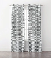 Mainstays Lattice Pearl Curtain Panel Pair, 2 Panels: 40"x 84" Each