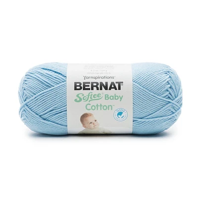 Bernat® Softee® Baby Cotton™ Yarn, Cotton-Acrylic #3 DK, 4.25oz/120g