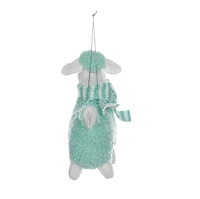 HOLIDAY TIME GREEN SHEEP ORNAMENT, GREEN SHEEP ORNAMENT