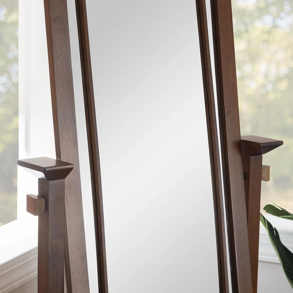 Yahata Cheval Mirror, Oak