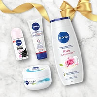 NIVEA Feel Pampered Skincare Routine, Holiday Gift Set, 4 pieces