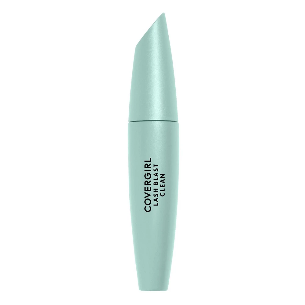 COVERGIRL Mascara Lash Blast Clean, formulé sans parabènes, sulfates, huile minérale et talc, infusé d'huiles d'argan et de marula, 100 % végétalien et sans cruauté envers les animaux Formule végétalienne