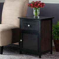 Night Stand Accent Table with Drawer